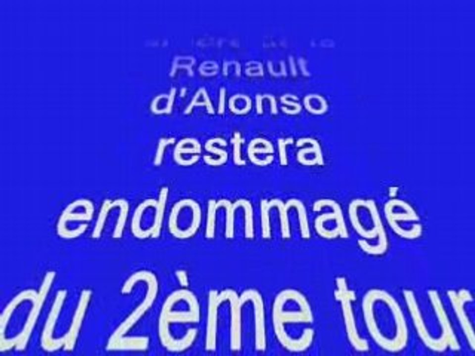 Bahrein 2008 Accrochage entre Hamilton et Alonso