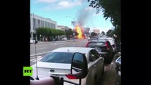 Enormes llamas y columnas de humo tras rompimiento de una línea de gas en San Francisco
