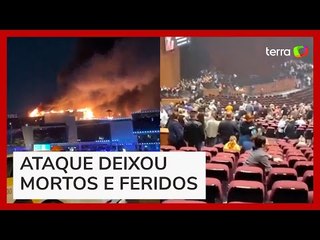 Atentado em Moscou: homens invadem casa de show e atiram contra multidão