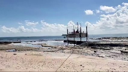Ponte Salvador-Itaparica: começa sondagem com uso de plataforma em Vera Cruz
