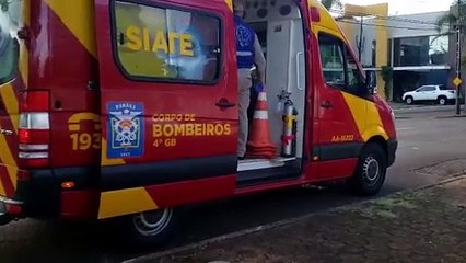 Motociclista fica ferido em acidente entre Creta e BIZ na Salgado Filho com a Curitiba