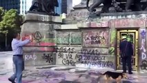 #VIDEO: Vandalizan Ángel de la Independencia durante marcha de mujeresVandalizan Ángel de la Independencia durante marcha de mujeres