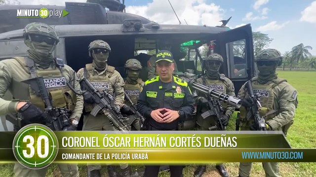 La Policía en Urabá capturó a alias El ViejoLiliana y El Gordo presuntos integrantes del Clan del Golfo