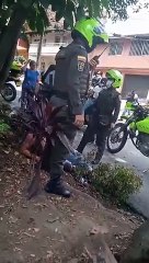 Golpea a ladron en Bello