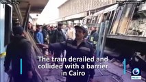 Egipto: Choque provoca incendio en estacion de tren en Cairo, hay 25 muertos