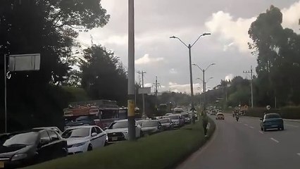 Accidente de transito en la via Medellin - Bogota