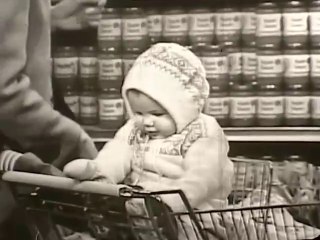 1950s/1960s Beechnut applesauce baby food TV commercial