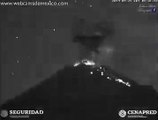 Así las explosiones del Volcán #Popocatépetl