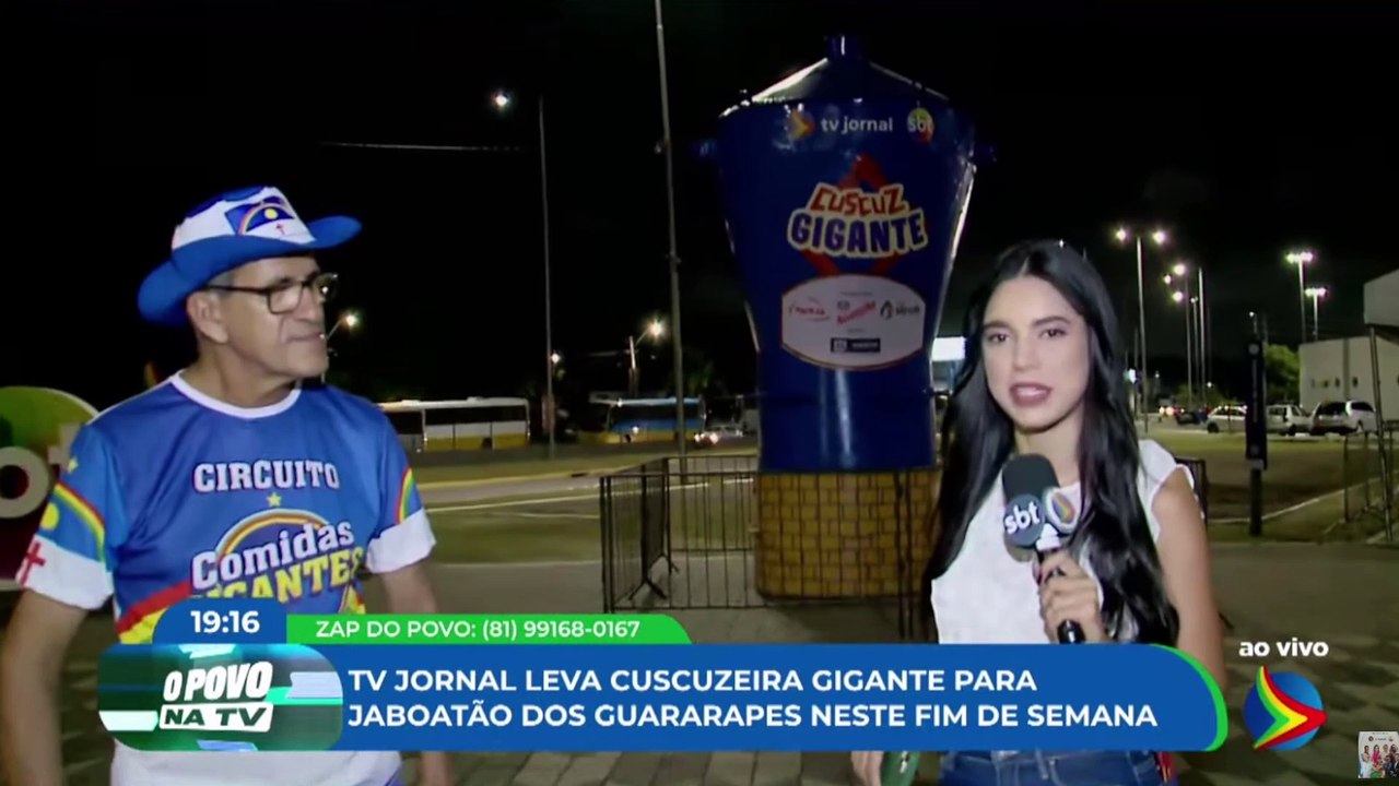TV Jornal leva cuscuzeira gigante para Jaboatão dos Guararapes