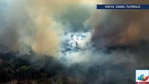 Humo de incendios ahoga a ciudades enteras en Brasil