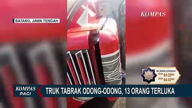 Truk Tabrak Odong-Odong Berpenumpang di Jalur Pantura Batang, Begini Kondisi Korban
