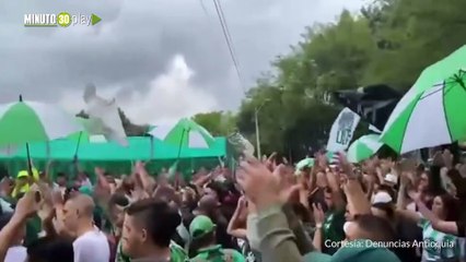 Download Video: Así está la sede de Atlético Nacional en Itagüí tras movilizaciones de hinchas