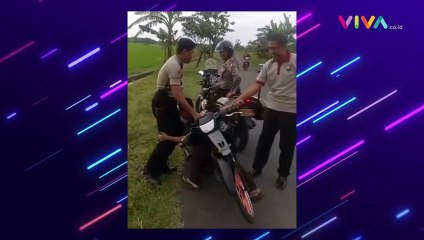 Jeritan Bocah Nangis-nangis Motornya Disita Polisi