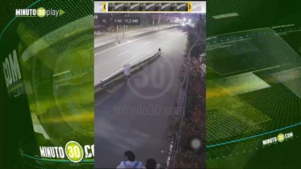 Momento en el que bebé de 9 meses y su abuelo mueren atropellados en Antioquia