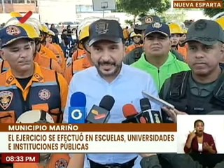 Nueva Esparta |  Autoridades participan en el ejercicio de Simulacro Internacional Caribe Wave 2024