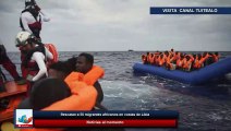 Rescatan a 50 migrantes africanos en costas de Libia