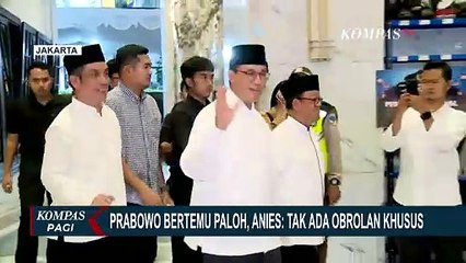 Tanggapi Prabowo Bertemu Paloh dan Kemungkinan Koalisi, Anies Kaitkan Waktu Pembentukan Kabinet