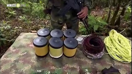 Ejército encontró una caleta de explosivos en Antioquia