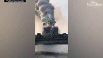 En llamas la Catedral de Notre Dame