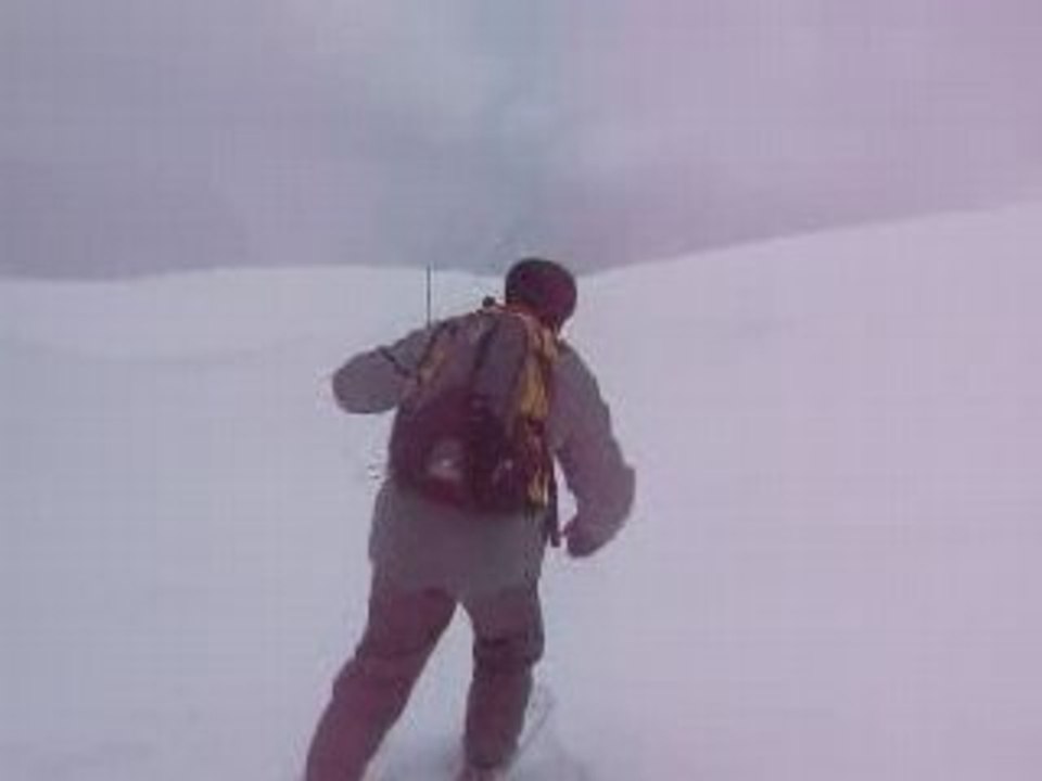 petite descente chamonix ski avril alkarou 2008