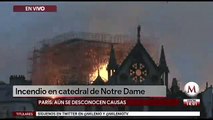 #AMLO lamenta incendio de catedral de Notre Dame