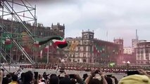 #VIDEO: Un paracaidista cae mal y otro sufre accidente durante desfile militar