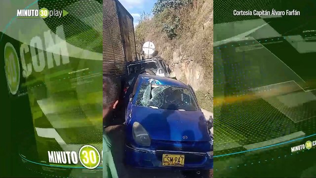 Accidente múltiple en la vía Bogotá Girardot