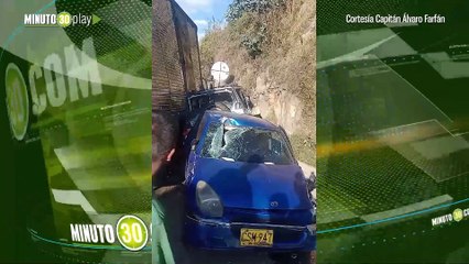 Accidente múltiple en la vía Bogotá Girardot