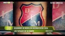 Seguidores de Medellín enseñan desde casa los tatuajes de su equipo