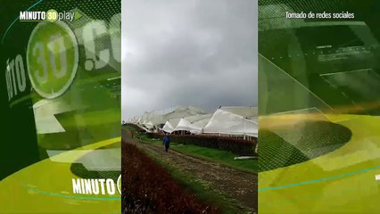 Vendaval en la Unión acabo con varios invernaderos de flores