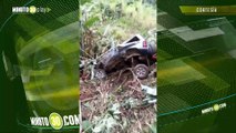 Fatal accidente en Antioquia carro cayó a un abismo en la vereda Yarumal de Andes