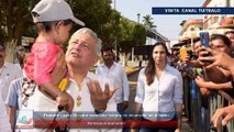 Promete López Obrador crear una 'cortina de desarrollo' en el Istmo