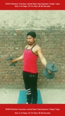 ❌ LATERAL RAISE TRAP SQUEEZE ✔️ How can I increase my TRAPS size? #heermlgangaputra #naturalbodybuilding