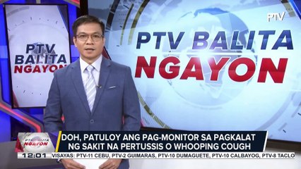 DOH, patuloy ang pag-monitor sa pagkalat ng sakit na pertussis o whooping cough