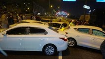 Erzurum'da zincirleme kaza: Onlarca araç birbirine girdi
