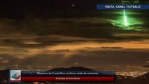 Expertos de Costa Rica confirma caída de meteorito