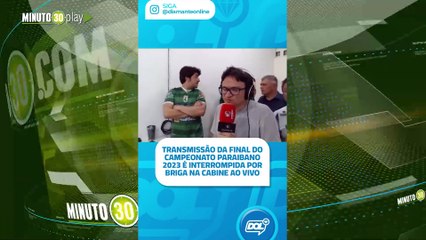 Insólito Periodistas se fueron a las manos en plena narración de un partido