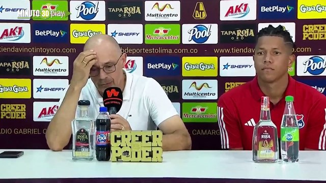 No quedó tranquilo Alfredo Arias técnico del DIM y su análisis del empate contra Tolima