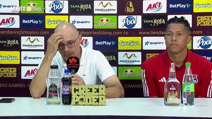 No quedó tranquilo Alfredo Arias técnico del DIM y su análisis del empate contra Tolima