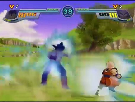 Dragon Ball Z: Infinite World PS2 - Krilin VS Bardock #dragonballgame #dbgt RJ ANDA #Bardock