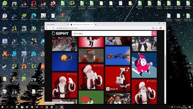 Como PONER un VÍDEO de PAPA NOEL como FONDO de PANTALLA en GOOGLE CHROME FÁCIL y RÁPIDO