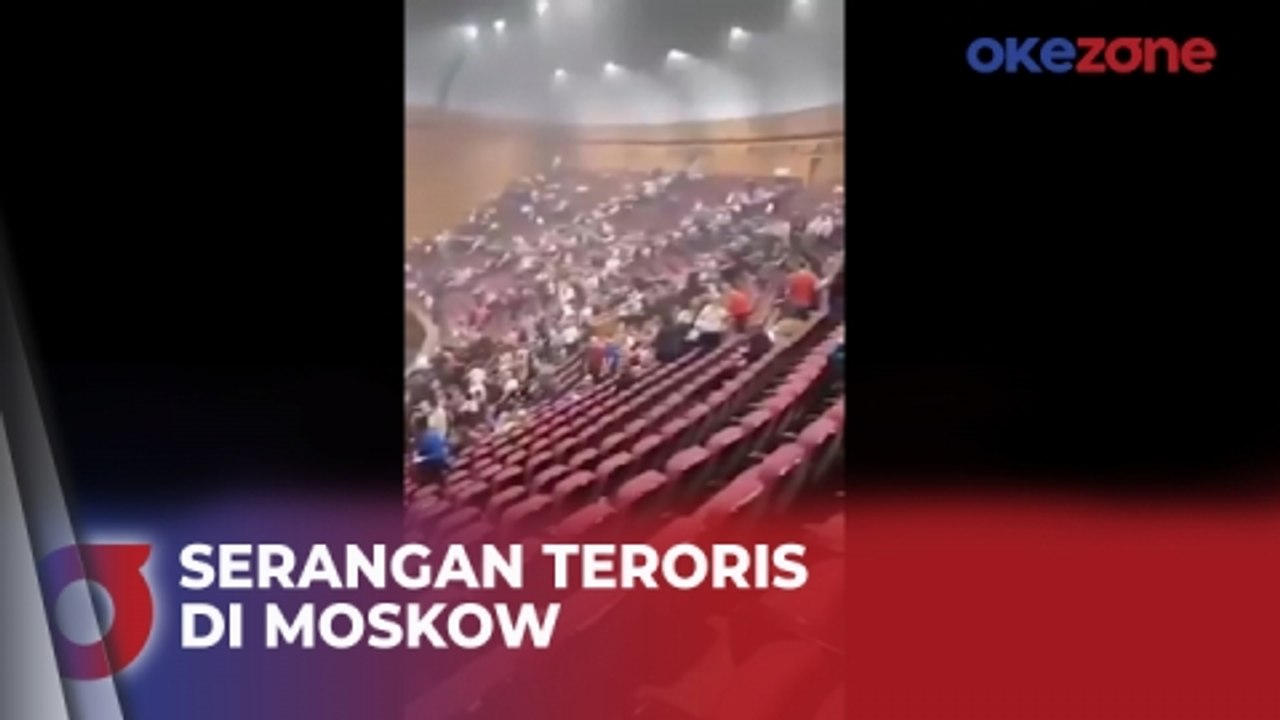 Teroris Serang Tempat Konser Balai Kota Crocus Moskow, Lebih dari 40 Orang Dilaporkan Tewas
