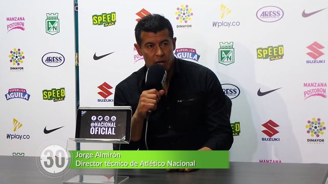 08-01-18 Estamos muy dolidos y frustrados dijo Almiron tras la derrota de Nacional con Millonarios