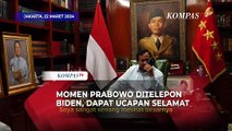 Momen Prabowo Subianto Ditelepon Presiden Amerika Serikat Joe Biden, Dapat Ucapan Selamat