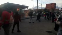 Encapuchados lanzaron bombas molotov a CAI con policías