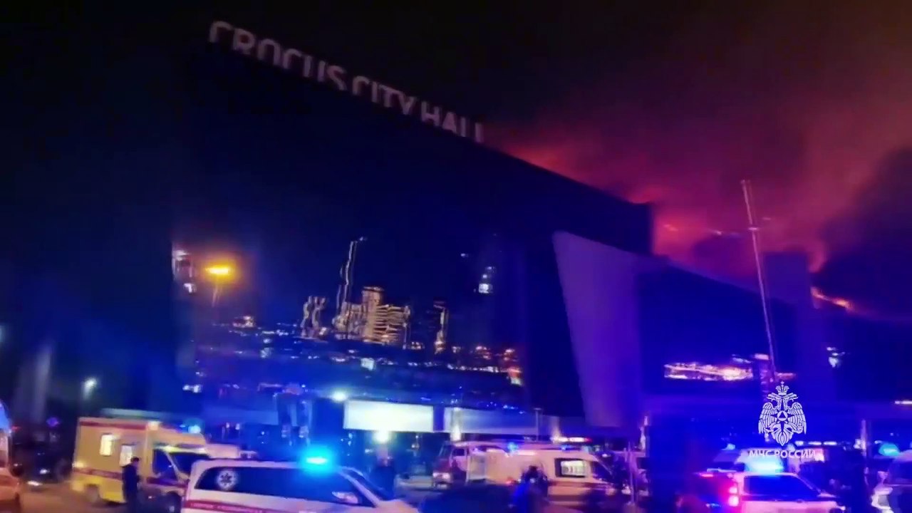 Dozens killed in concert attack near Moscow, Ru...