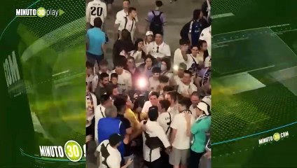 Controversia en las redes periodista de El Chiringuito agredió a aficionado del Real Madrid