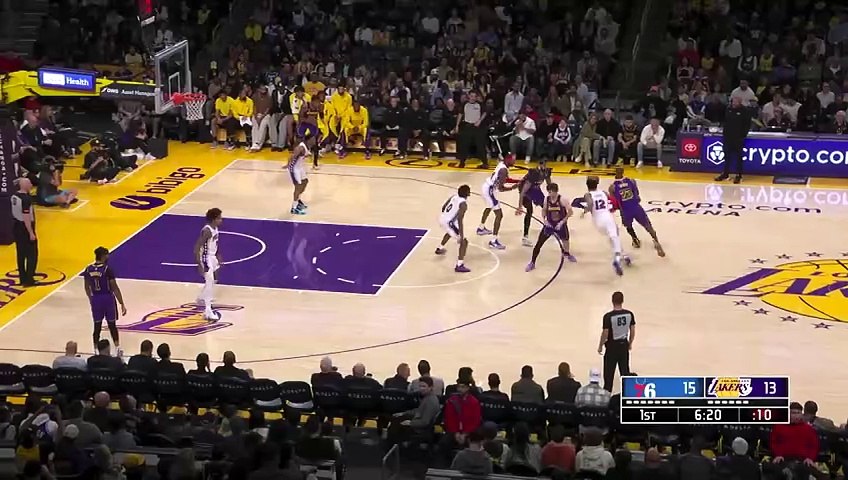 Russell makes Lakers history in win over 76ers - video Dailymotion