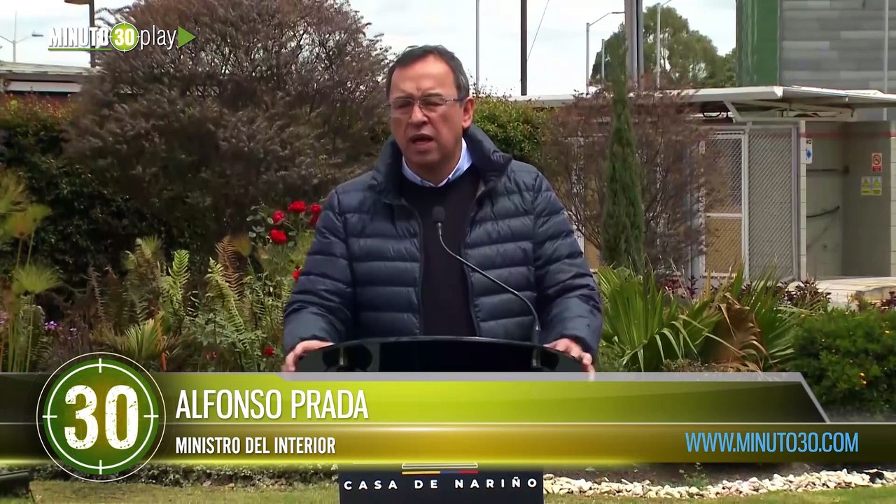 Habla el ministro Alfonso Prada sobre situación...