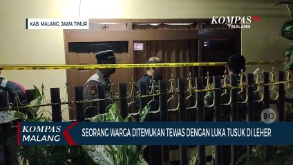 Seorang Warga di Malang Ditemukan Tewas dengan Luka Tusuk di Leher